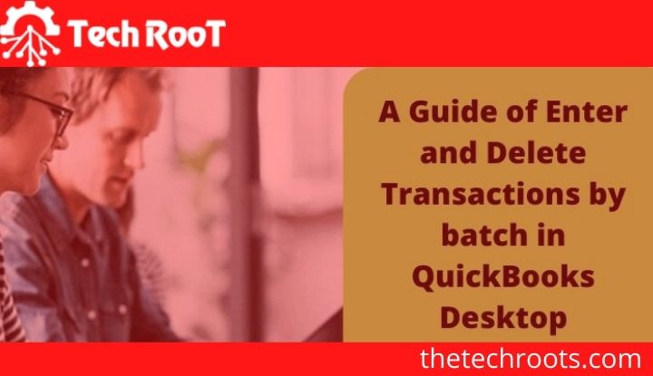 Delete Transactions by batch in QuickBooks Desktop